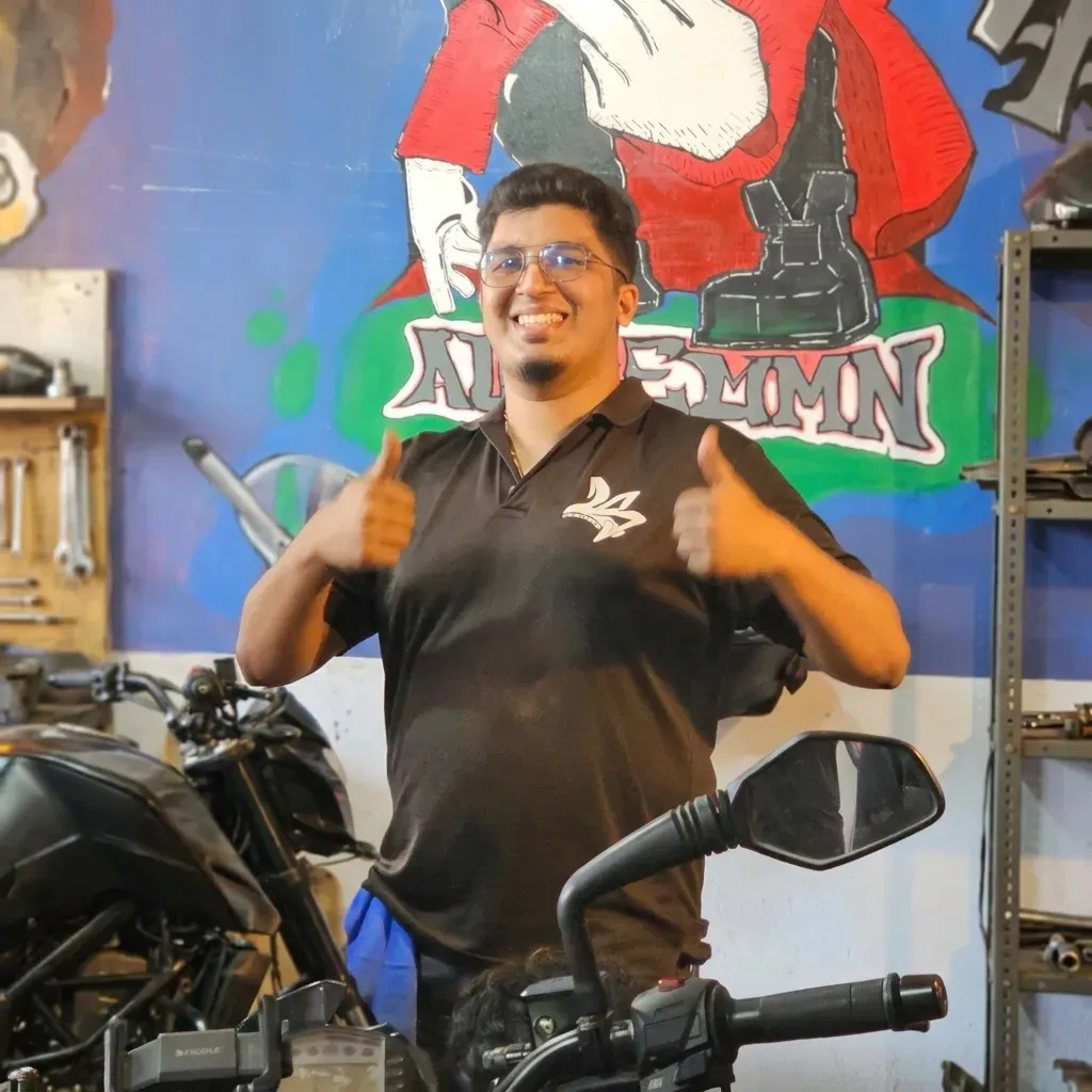 LS Customs founder in workshop