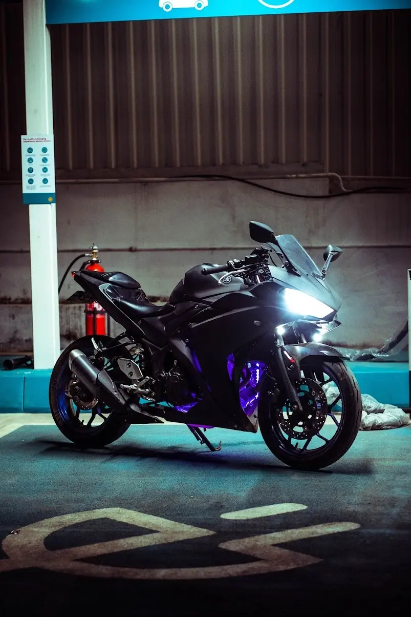 Motorcycle lighting mood example