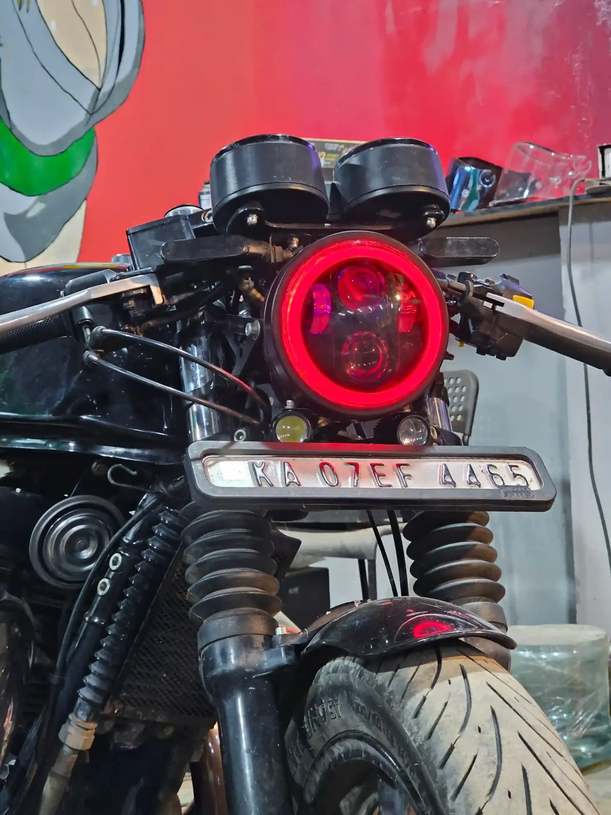 Custom motorcycle tail tidy build by LS Customs